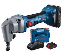 Grignoteuse 18V GNA 18V-16 E + 2 batteries Procore 4 Ah + Chargeur en coffret L-BOXX - BOSCH - 0601529601