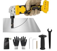Grignoteuse de métal sans fil compatible avec batterie DeWalt 20V(Sans bat) | grignoteuse réglable 3 vitesses,1900 tr/min,tête de grignoteuse rotative 360°grignoteuse à tôle métallique cisailles à métaux