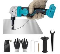 Grignoteuse de métal sans fil compatible avec batterie Makita18 V(Sans bat) | grignoteuse réglable 3 vitesses,1900 tr/min,tête de grignoteuse rotative 360°grignoteuse à tôle métallique cisailles à métaux