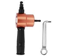 Grignoteuse de tôle à double tête | Grignoteuse de carton de coupeur de métal de fixation de perceuse pour la coupe droite de courbe et de cercle