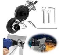 Grignoteuse de Tôle, Coupe-plaque de Perceuse Électrique Coupe-grignoteuse Tôle à Double Tête(pour perceuse au lithium 12V/21V)