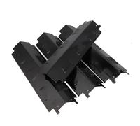 GriHero Lot de 4 cache-brûleurs de barbecue à gaz de 37 cm | Plaque chauffante en acier porcelaine pour Landmann, Outback, Enders, Uniflame, Barbecook, Tarrington House