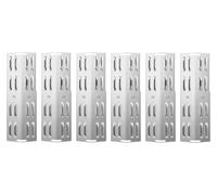 GriHero Lot de 6 cache-brûleurs universels réglables - Pièces de rechange en acier inoxydable pour Tepro, EL Fuego, Tepro, Weber, Landmann, Burnhard