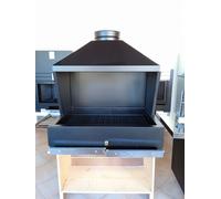 Gril 97x70 avec hotte autoportante