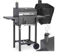 Gril à charbon - BERDSEN - BD-892 - Grille en fonte 42x31,5 cm - Thermomètre intégré - Housse imperméable incluse