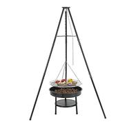 Gril à charbon de bois tepro gril pivotant Cary, surface de gril : environ 46,5 cm Ø