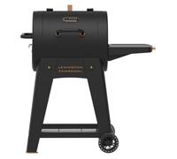 Gril à charbon PIT BOSS Onyx Lexington, finition noire mate et détails en cuivre, température maximale de 350 °C, surface de cuisson de 3,503 cm², 2 grilles de cuisson émaillées, système de réglage de