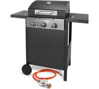 Gril à Gaz Fieldmann FZG 3003, 3 Brûleurs, Surface de Cuisson 49,5 x 36 cm, Thermomètre Intégré, 107 x 53 x 110 cm