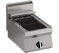 Gril à vapeur électrique KBS, 1 zone de chauffe, 400 x 650 x 295 mm, modèle de table, prêt à être branché sur secteur (400 V).
