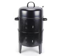 Gril au charbon de bois, fonctions de cuisson 3 en 1, grande capacité,Noir