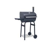 vidaXL Barbecue au charbon de bois Fumoir avec support inférieur Noir