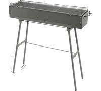 Gril BBQ portable, fonctionnement au charbon de bois, alliage de zinc et de fer, design pliable, style 1