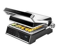 Cecotec Gril de contact Rock'nGrill Smart 2000W avec plaques amovibles, ouverture 180° – Noir Inox