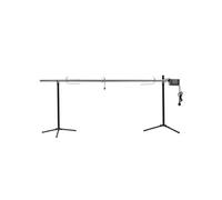 vidaXL Gril de barbecue automatique avec moteur Inox 207x45x81 cm