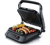 Gril de contact Arendo avecnumérique en gris - Gril de table / Appareil à sandwich / Gril à panini / Gril de table - Plaques amovibles & anti-adhésives