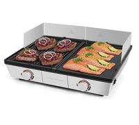 Gril de cuisson électrique "Plancha Pro", 2 zones de cuisson, 250 °C, surface de cuisson de 1910 cm²