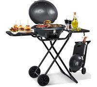 Gril Électrique - 2400W - Pliable - Antiadhésif - Avec Couvercle