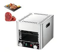 Gril électrique à steak à plusieurs vitesses réglables, four à griller électrique pour steak, convient pour rôtir le bœuf, le porc, le poulet, les fruits de mer et les légumes frais.(A)