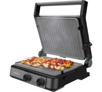 Gril électrique Cecotec Rock'nGrill 2200 Dual. 2200W, ouverture 180º, Dual Temp, revêtement antiadhésif RockStone