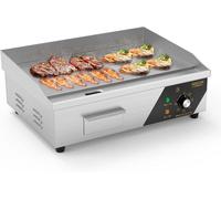Gril électrique du commerce, Gril électrique de table, 3000W, température réglable 50-300 °C, pour restaurant/balcon/plan de travail, 54x40x21cm