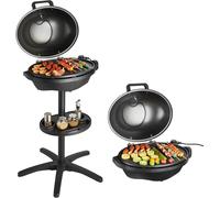 Gril électrique - Gril de table - Barbecue - Gril sur pied - Gril 2 en 1 - Puissance : 2400 W