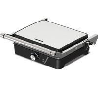 Gril électrique Heinner GrillChef HEG-K2000CP, 2000W, plaques fixes avec revêtement antiadhésif, dimensions des plaques 30 X 24,9 cm, température réglable, poignée froide, ouverture à 180°, voyants lu
