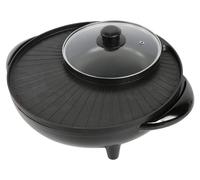 Gril électrique multifonction 2-en-1, puissance 1200 W, pour 5 à 6 personnes.