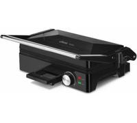 Gril électrique Ufesa Teide, presse-panini, 1600 W, plaques antiadhésives, ouverture à 180º, réglage de la température, poignée Cool Touch, noir