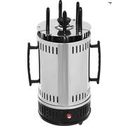 Gril électrique vertical, puissance 1000W, cuisson sans fumée, deux options de brochettes, 5 brochettes