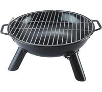 Gril et foyer de camping multifonctionnels, 46 cm. Grill portable 2 en 1 en acier, idéal pour l'extérieur, le jardin et la terrasse. Grill compact avec une structure stable, des poignées de transport 