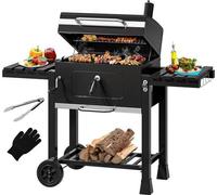 Gril portable pour charbon de bois Famanu, idéal pour les barbecues en extérieur - Format XL