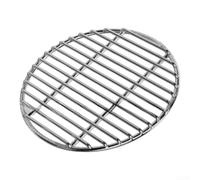 Gril Rond BBQ Acier Inoxydable 33cm Résistant | Acier inoxydable pour robuste, résiste à la rouille, idéal pour grillades extérieures, diamètre 33cm(28cm)