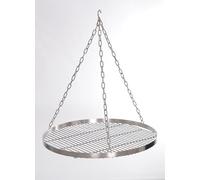 Gril rotatif en acier inoxydable de 80 cm, avec une distance de 14 mm entre les barres. Gril, grille, brasero, foyer de barbecue, barbecue rond