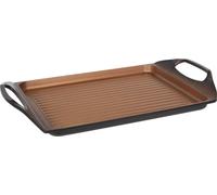Poêle à griller antiadhésive rectangulaire de 45 x 27 cm / En aluminium forgé / Revêtement 4 couches / Pour tous les types de cuisinières