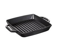 STAUB Poêle à griller Pure Staub fonte carrée noire 23 cm