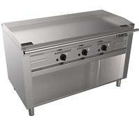 Gril Teppanyaki à gaz Saro avec base ouverte, modèle Teb3/140 G