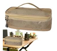Gril Utensil Caddy - Organisateur d'ustensiles de camping | Sac de rangement pour outils de barbecue | Grand sac de toilette en portable pour barbecue | Arrelcing Camping Adventure Beach Travel