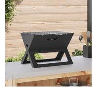 Grill BBQ - VIDAXL - Pliable - Acier au carbone - 46x30x31 cm - Portable