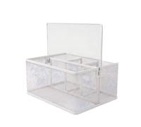 Grill Caddy,Panier de Rangement avec Trois Compartiments arrière-White | Multi-compartment outdoor caddy organizer for grills. Carry spices, sauces, and grilling tools in one trip. Great for camping