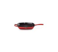 Grill carré fonte émaillée 26 cm Cerise Le Creuset