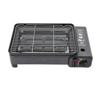Grill de Camping Portable, cuisinière à gaz, barbecue, avec boîte de rangement, pour Camping, voyage, Trekking, accessoires de voyage, 43x28.5x11.5cm noir
