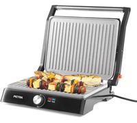 Grill de contact XL 180°, grill de contact électrique avec revêtement Marblestone, appareil à panini et à sandwichs, grill de table pour viande et légumes, 2 plaques de cuisson
