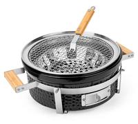 Grill de table céramique - Gril à charbon de bois rond Ø 35 cm - Yakitori