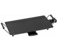 Grill de table teppanyaki - Plaque antiadhésive - 2000 W - 47,5 x 25,5 cm - Noir