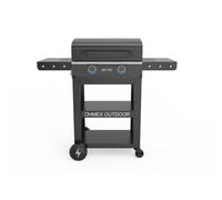 Grill électrique 2 brûleurs, tablettes latérales rabattables 2300W - OHM-GRIL-5233EU OHMEX