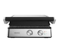 Cecotec Gril Électrique Rock'nGrill Blaze. 2400W, Revêtement RockStone, Facile à Nettoyer, Ouverture à 180º, Sans BPA, Surface de Cuisson de 29x23 cm, Température Réglable
