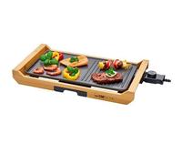 Grill Électrique - Clatronic - TG 3697 - 1800 W - Surface 400 x 200 mm - Couleur Bambou/Noir