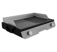 Grill électrique de table, 3000 W, surface de cuisson mixte, revêtement antiadhésif