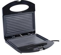 Grill électrique d'intérieur - Grill à contact/grill de table - Chauffage des deux côtés - Revêtement antiadhésif - 850 W - Température réglable - Design compact