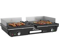 Grill électrique LITTLE BALANCE Dual 2000 Nopifas, 2000 W, 2 zones indépendantes, sans PFAS, noir